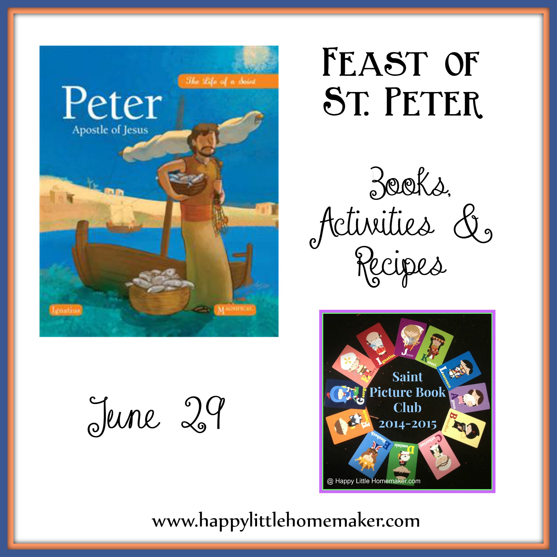 Feast of St. Peter {Saint Picture Book Club} Happy Little Homemaker