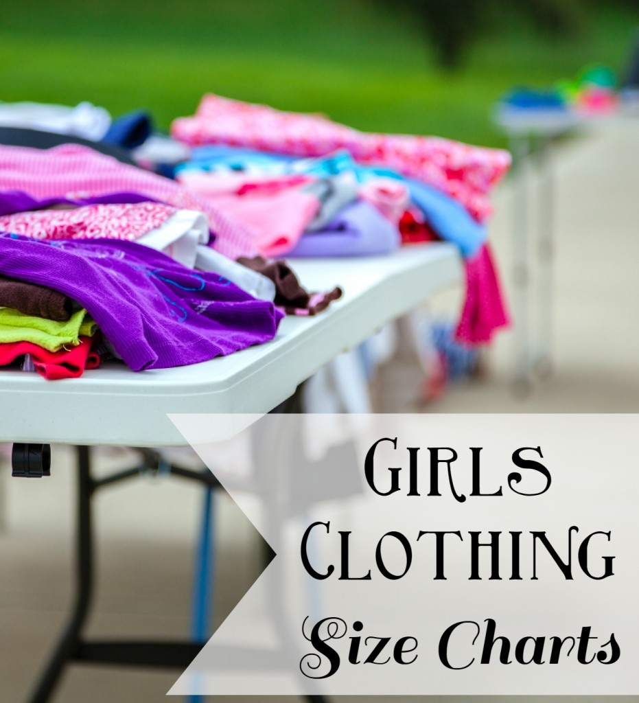 Target and Kohls Sizing charts for kid clothing